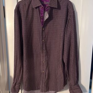 Robert Graham Purple Casual Button Down Shirt